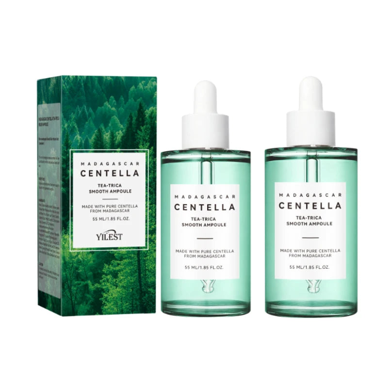 Madagascar Centella Asiatica Serum 55ml - Sensitive skin soothing formula with acne fighting，deep moisturizing benefits for face